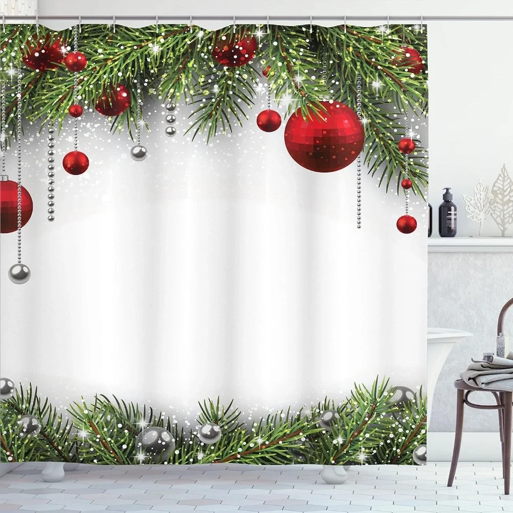 Holiday Shower Curtain Cloth Fabric 69